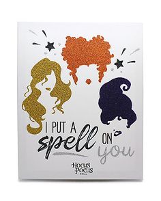 i put a spell on you card with two mermaid silhouettes and the words, i put a spell on you