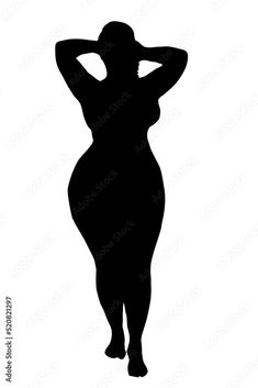 the silhouette of a pregnant woman with her hands behind her head