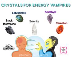 Crystals Positive Energy, Crystals That Protect From Negativity, Energy Vampires Protection Crystals, Crystals For Energy Vampires, Crystals That Dont Work Well Together, Energy Protection Crystals, Crystals For Banishing, Crystals For Protection From Evil, Energy Vampires Protection