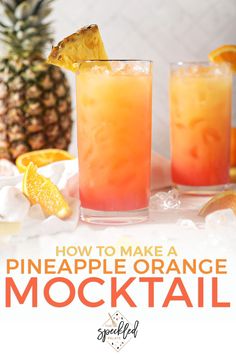 how to make a pineapple orange mocko cocktail