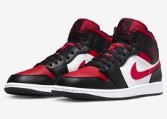 (eBay) Find many great new & used options and get the best deals for Air Jordan 1 Mid “BRED Toe” Basketball Shoe 554724-079 US Men Size 11 at the best online prices at eBay! Free shipping for many products! Jordan 1 Mid Bred Toe, Aj1 Mid, Air Jordan 1 Mid White, Air Jordan 1 Mid Black, Jordan 1 Mid White, Black Tongue, Jordan Model, Nike Air Jordan 1 Mid, Black Fire