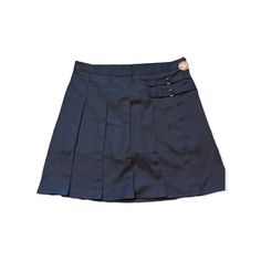 Brand: French Toast Size: 20 Condition: Nwt, No Flaws. Please See Photos For Exact Condition Color: Navy Blue Features: Fully Lined, Nwt, Side Zip Navy Skort For School, Preppy Fitted Shorts For School, Preppy Short Skort For School, Grey Academia, French Toast School Uniforms, Black Plaid Skirt, School Uniform Skirts, Plus Size Bohemian, Plaid Skort