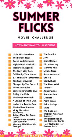 the summer flicks movie challenge is here to help you plan your next trip with friends