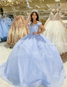 Powder Blue Quinceanera Dress, Quensenara Dresses Blue, 15 Bday Dresses, Light Blue Dresses Quinceanera, Light Blue Glitter Quince Dress, Pastel Color Quince Dresses, Quincenera Dresses Blue And White, Light Blue Quinceanera Dresses With Butterflies, French Blue Quince Dress