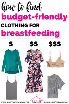 Find nursing friendly clothes no matter what your budget is. Affordable breastfeeding clothing that will make nursing feel even easier! #breastfeeding #momstyle #momlife #clothes #nursingclothes #style #fashion Nursing Outfits Breastfeeding, Nursing Friendly Clothes, Women's Wardrobe Essentials, Maternity Stores, Nursing Friendly Dress, Breastfeeding Clothes