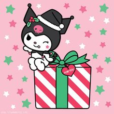 Kuromi Pfp, Christmas Wallpaper, Hello Kitty, Kitty, Stars, Christmas