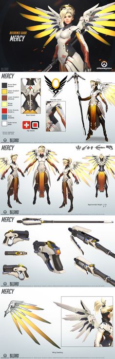 the concept art for an animated character from overwatch