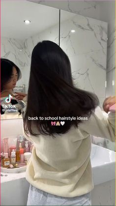 Hairstyles for school, hairstyles for long hair, hairstyles for medium length hair Good Hairstyles For Medium Length Hair, Easy Up Hairstyles For School, All Same Length Hair, Cute Middle Length Hairstyles, Hairstyle Ideas For Mid Length Hair, Back To School Hairstyles For Medium Length Hair, Hairstyles For School Medium Length Hair, Hairstyles With Wet Hair Easy, Hairstyle For Mid Hair