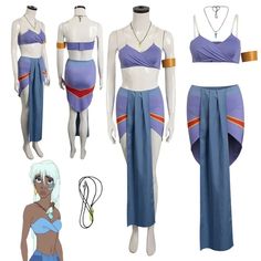 the costume is designed to look like an avatar