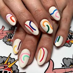 Do It Yourself Nails, Unghie Sfumate, Colorful Nail Art, Colorful Nail, Minimal Nails, Minimalist Nails, Dream Nails, Fire Nails, Funky Nails