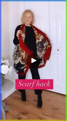 Wear Large Scarf, Large Scarves How To Wear, How To Wear Long Scarf Winter, How To Wear A Large Rectangular Scarf, Scarf With Dress How To Wear, How To Wear A Rectangle Scarf, Rectangular Scarf How To Wear, How To Wear Large Scarf, Large Square Scarf Tying Ideas