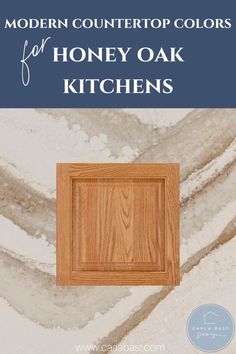 modern countertop colors for honey oak kitchen cabinets by crabbatt com, via crabbatt com