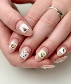 Cottage Core Nails, Nail Aesthetics, Deco Nails, Taupe Nails, Nail Art Inspo, Horror Nails, Colourful Nails, Art Deco Nails