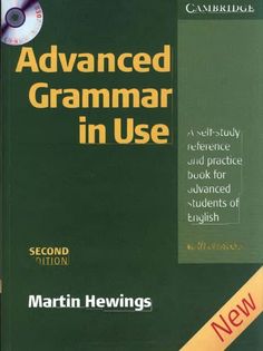 a book cover with the title advanced grammar in use