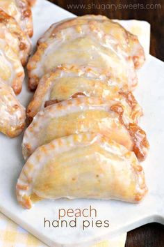 some kind of pastry sitting on top of a white plate