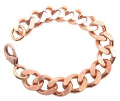 PRICES MAY VARY. American Made Solid Copper Bracelet Lobster claw clasp and copper jump rings included, ready to wear. Durable Solid copper Men's 9 inch Thick and Heavy copper link bracelet. 5/8 of an inch wide. Our widest design. Comes complete with a lobster claw clasp and jump rings, ready to wear. You can choose a copper Sister hook clasp as an option, please email us after ordering it if you want the sister hook clasp instead. * This bracelet fits a little tighter then most others as it is Mens Link Bracelet, Mens Copper Bracelet, Jewelry Wax, Copper Bracelets, Bracelets With Meaning, Jewelry Safe, Men's Bracelet, Broken Chain, Silver Plated Jewelry