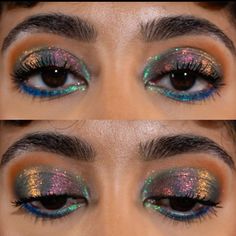 @noopur_makeup Unique Makeup, Makeup Eye Looks, Makeup Tattoos, Creative Eye Makeup, Creative Makeup Looks, Colorful Eyeshadow, Makeup Designs