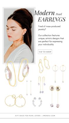 Discover the beauty of gold earrings in our women’s jewelry and accessories collection! Whether you’re dressing for a special event or just love adding a touch of glam to your everyday look, these earrings will capture your attention. Featuring unique handmade jewelry designs, each piece is carefully crafted to ensure a flawless finish. Shop now for these stunning women’s earrings that complement any style! Modern Pearl Earrings, Prom Earrings