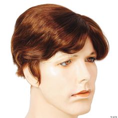 Great men's wig, versatile for many characters. Sideswept hair at the forehead with allover medium length hair. Synthetic wig fits most adults. Light Chestnut Brown, Dark Auburn, Light Golden Brown, Champagne Blonde, Mens Wigs, Medium Length Hair, Costume Wigs, Strawberry Blonde, Synthetic Wig