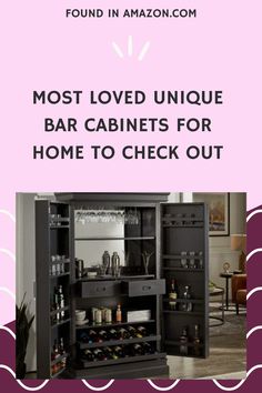 the most loved unique bar cabinets for home to check out