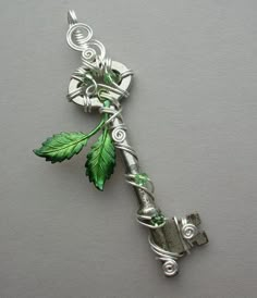 Birch Leaves, Key Crafts, Spring Leaves, Old Keys, Key Jewelry, Keys Art, Magical Jewelry, Vintage Keys, Key To My Heart