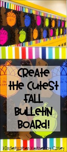 a bulletin board with the words create he guest fall bulletin board