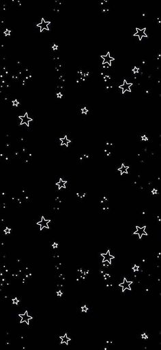 white stars on a black background