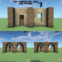 how to make a simple brick house in minecraft with step by step instructions and pictures