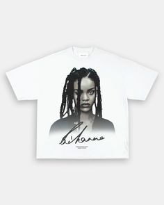 RIHANNA TEE Rihanna Graphic Tee, Fenty Face, Bootleg Shirt, Festival Shirts, Big Face, Tomboy Style Outfits, Rap Tee, 90s Retro, Concert Tees