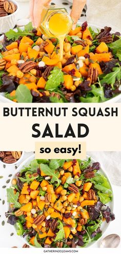 butternut squash salad is so easy to make and it's perfect for lunch