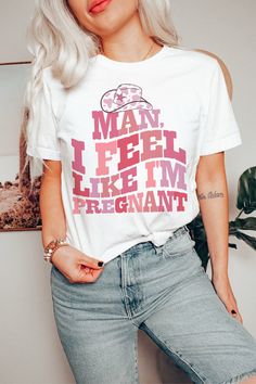 Cute Ways To Dress While Pregnant, I’m Pregnant Shirt, Western Style Gender Reveal, Country Concert Pregnant Outfit, Western Maternity Outfits Casual, Cute Pregnancy Shirts, Pregnant Rodeo Outfit, Pregnancy Western Outfit, Country Pregnancy Outfits