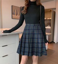 WOMEN KNEE LENGTH PLAID SKIRT FULL Pleated Plaid Skirt Women Plus Size PLEATED PLAID SKIRT ELASTIC HIGH WAIST PLAID SKIRT CLASSY KNEE LENGTH Navy Blue Black Pleated PLAID SKIRTS STREET STYLE RED PLAID SKIRT SCHOOL GIRL PLAID PLEATED SKIRT A-LINE SHORT PLEATED PLAID SKIRT * High waist / f... Knee Length Skirts Outfits, Plus Size Plaid Skirt, Skirts Plaid, Pleated Plaid Skirt, Rok Outfit, Plaid Skirt Outfit, Red Plaid Skirt, Below The Knee Dresses, Knee Length Skirts