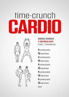 an exercise poster with instructions to do the cardio squats and exercises for men