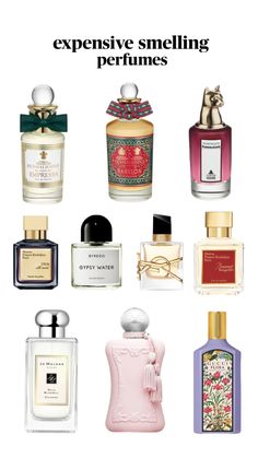 expensive smelling perfume #perfume #expensiveperfumes #penhaligons #ysl #maisonfranciskurkdjian #byredo Rich Smelling Perfume, Perfumes That Smell Expensive, Serge Lutens Perfume, Penhaligons Perfume, Most Expensive Perfume, Byredo Perfume, Smell Expensive, Perfume Collection Display, Fragrance Display