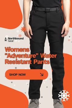 Looking for the perfect gift idea? The Northbound Gear Adventure Pants are water resistant, warm, and probably the most comfortable pants you’ll ever own. Check them out here: https://northboundgear.co/collections/womens-waterproof-pants/products/northbound-gear-womens-waterproof-pants?el=pinterest Hiking Outfit Women