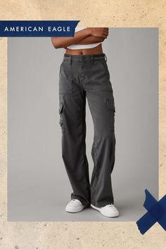 Lightweight, drapey tencel twill/Luxuriously soft hand-feel with comfort stretch/Cargo pockets/These pants are Real Good: Made with the planet in mind & a promise to continue to do better. Camping Pants Women, Grey Cargo Pants, Baggy Cargo Pants, Fall Pants, Do Better, Women Cargos, Simple Trendy Outfits, Cargo Pants Women