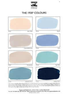 the different shades of paint that are used to create this color scheme for your home