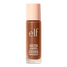 NNOVATIVE COMPLEXION BOOSTER: Achieve a flawless glow with the only filter you’ll ever need. This makeup-skincare hybrid works to enhance the overall look of your skin for a glowing, dewy complexion. CREATES A RADIANT COMPLEXION: The e.l.f. Halo Glow Liquid Filter creates a healthy-looking, more radiant complexion. INFUSED WITH HYALURONIC ACID: Made with Hyaluronic Acid, which hydrates skin, moisturizes skin, blurs lines and pores for a smoother, soft-focus look. Elf Halo Glow, Halo Glow Liquid Filter, Skin Complexion, Dewy Skin, Glowy Makeup, Soft Focus