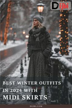 Winter Midi Skirt Outfit, Skirt Winter, Best Winter Outfits, Daisy Nails, Back Tattoo Women