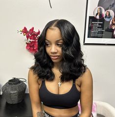 Weave Hairstyles With Braids, Quick Weave Hairstyles With Color, Styles For Short Hair Curly, Weave Hairstyles With Color, Anime Artist, Sew In Hairstyles, Illustration Anime, Quick Natural Hair Styles