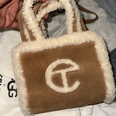 Worn Once Telfar Ugg, Telfar Bags, Ugg Bag, Mini Bags, Tan Brown, Mini Bag, Bag Lady, Women Shopping, Color