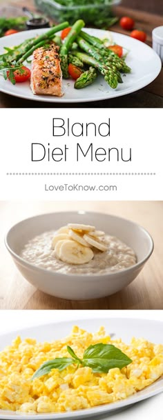 If you need to treat an inflammatory condition of your gastrointestinal system or follow a specific diet to help reduce irritation and discomfort, a bland diet may be for you. This diet can be quite easy to maintain once you understand what is to be avoided and what should be included. | Bland Diet Menu from #LoveToKnow Brat Diet, Acid Reflux Diet, Gastrointestinal System