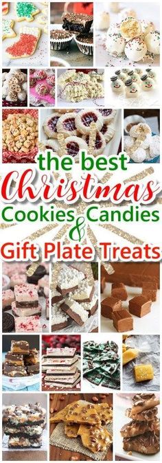 the best christmas cookies and gift plate treats