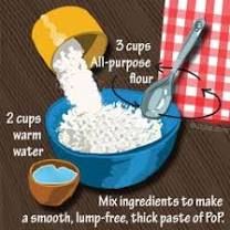 the instructions for how to make rice in a blue bowl