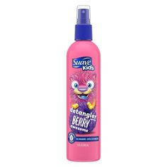 Suave Kids has a unique and fun collection of hair styling products. Our Suave Kids Berry Awesome Detangler Spray will help make combing through your child’s hair a cinch. The Suave hair detangler spray for kids is the perfect way to get rid of tangles and knots, and make your kids' hair easy to manage. It can be used on wet hair after washing, or on dry hair for a quick comb through before styling. This berry-licious Suave Kids Detangler Spray has been dermatologist tested to be tear-free and e Hair Detangler Spray, Suave Kids, Hair Frizz Control, Suave Shampoo, Anti Frizz Hair, Hair Spray Bottle, Bday List, Fancy Hair, Hair Styling Products