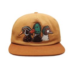 Duck Trio Hat Bird Mobile, Funky Hats, Wood Duck, Tanks Tops, Eyelet Fabric, Wood Ducks, Guys Clothing Styles, Kids Sale, Mallard