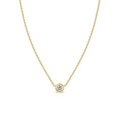 14k gold cable chain necklace with a single floating round diamond pendant in your choice of three different sizesSPECIFICS • 14k tiny cable chain adjustable at 14-15-16" or 16-17-18"• round diamond is approx. 3mm, 3.7mm, or 5mm• white diamond .10 ctw, .20 ctw, or .50 ctw Round Diamond Pendant, Floating Diamond Necklace, Diamond Choker Necklace, Solitaire Necklace, Cable Chain Necklace, Diamond Choker, Diamond Solitaire Necklace, Solitaire Necklaces, Diamond Set