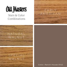 Stain & Paint Color Palette | Ranch House 0142 Cabin Exteriors, Early American Stain, House Ranch, Wide Open Spaces, Cabin Exterior, Paint Color Palettes