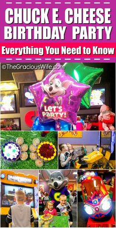 chuck e cheese birthday party everything you need to know about the chuck e cheese theme