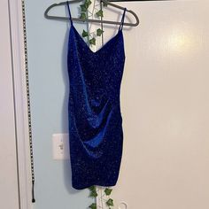 Windsor Sparkly Blue Dress Tight Fit But Stretchy Material Is Comfortable Sparkly Blue Dress, Short Sparkly Dresses, Blue Sparkle Dress, Slate Blue Dresses, Dresses Windsor, Black Corset Dress, Purple Bodycon Dresses, Rain Blue, Green Satin Dress